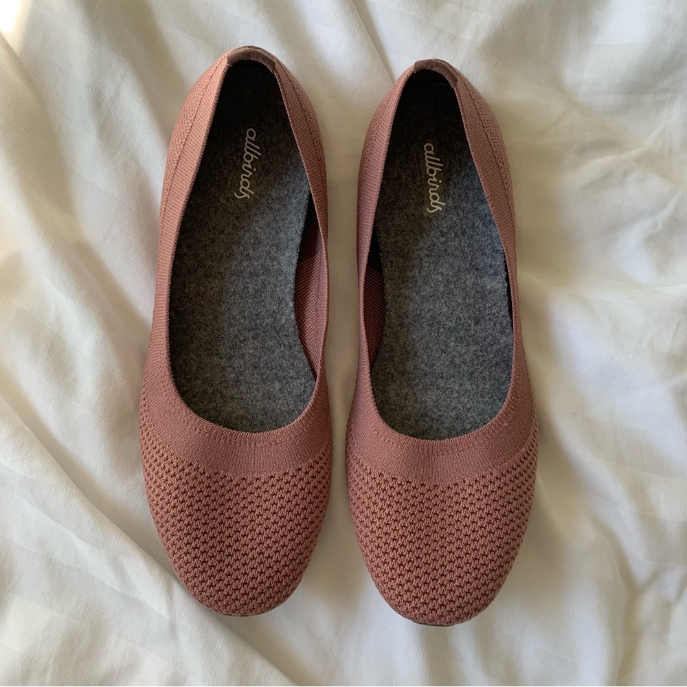 Allbirds Tree Breezers - Dark Rose Flats - Size 9